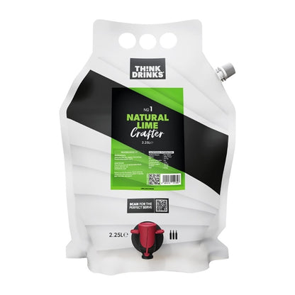 Think Drinks Natural Lime Juice 2.25Ltr (2 pack) ka255