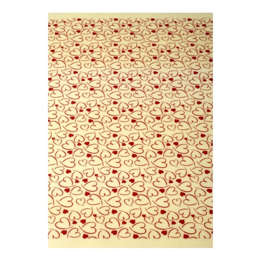 Pavoni Red Heart Transfer Sheets 340x265mm (30 Pack) ka322