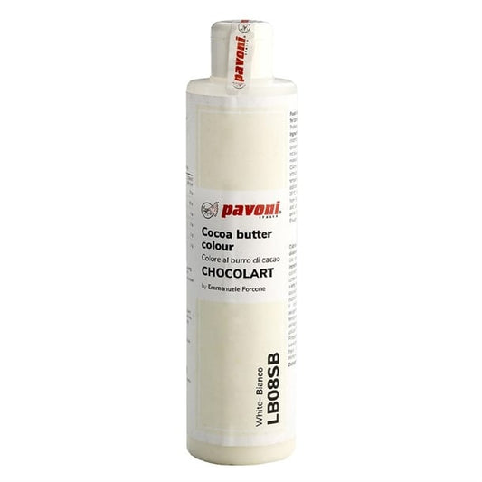 Pavoni White Coloured Cocoa Butter 200g ka362