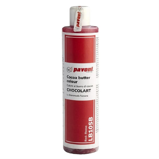 Pavoni Red Coloured Cocoa Butter 200g ka363