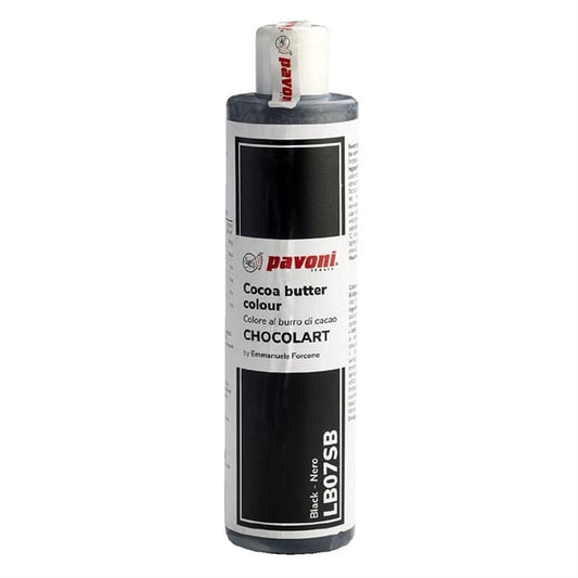 Pavoni Black Coloured Cocoa Butter 200g ka364