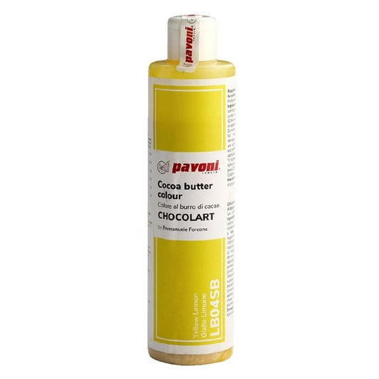 Pavoni Lemon Yellow Coloured Cocoa Butter 200g ka365