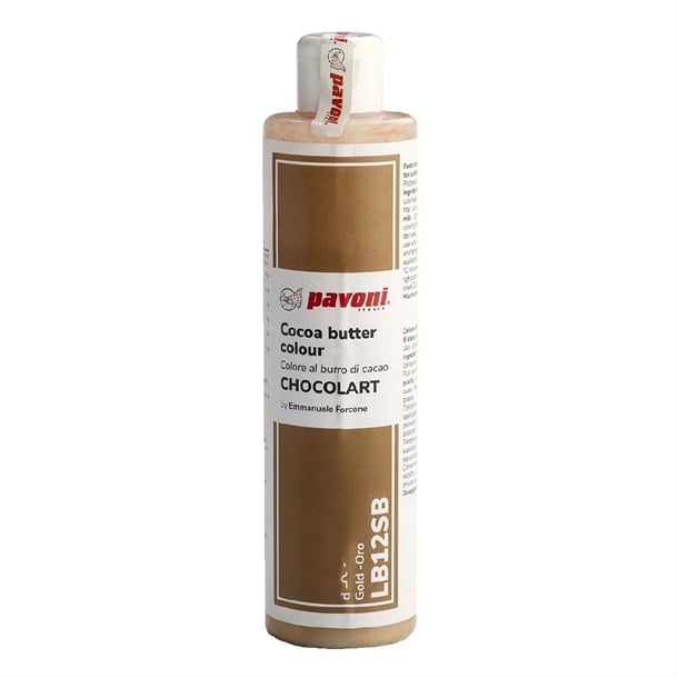 Pavoni Gold Coloured Cocoa Butter 200g ka366