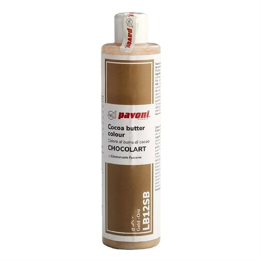 Pavoni Gold Coloured Cocoa Butter 200g ka366