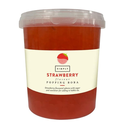 Simply Strawberry Popping Boba 870g ka372