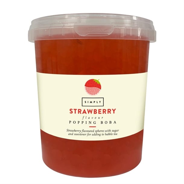 Simply Strawberry Popping Boba 870g ka372
