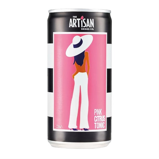 Artisan Drinks Pink Citrus Tonic Cans 200ml (24 Pack) ka422