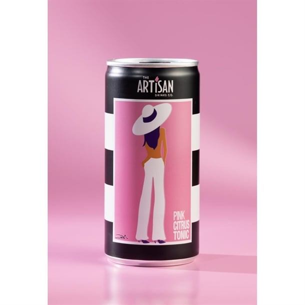 Artisan Drinks Pink Citrus Tonic Cans 200ml (24 Pack) ka422