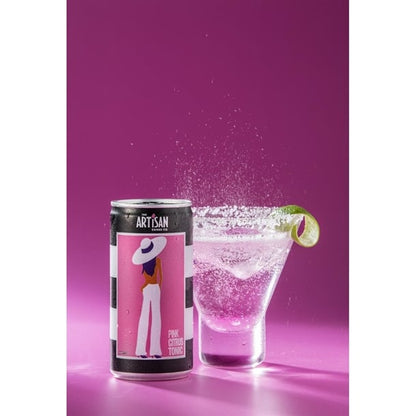 Artisan Drinks Pink Citrus Tonic Cans 200ml (24 Pack) ka422