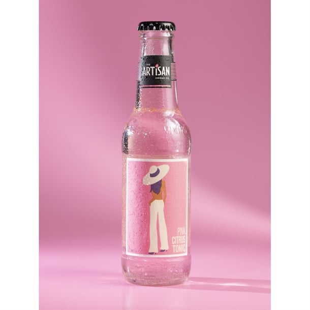 Artisan Drinks Pink Citrus Tonic Bottles 200ml (24 pack) ka426