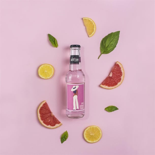 Artisan Drinks Pink Citrus Tonic Bottles 200ml (24 pack) ka426