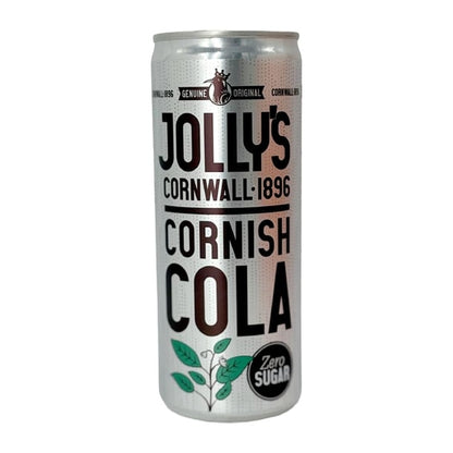 Jolly's Cornish Cola Zero Cans 250ml (24 Pack) ka438