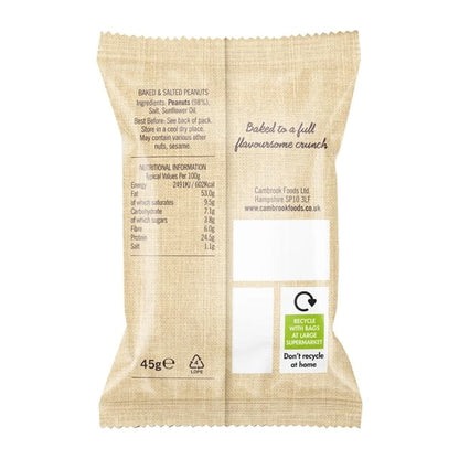 Cambrook Baked Salted Peanuts Snack Pack 45g (24 Pack) ka481