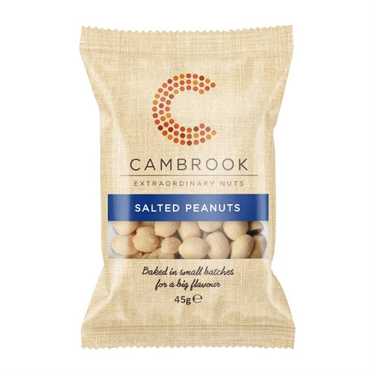 Cambrook Baked Salted Peanuts Snack Pack 45g (24 Pack) ka481