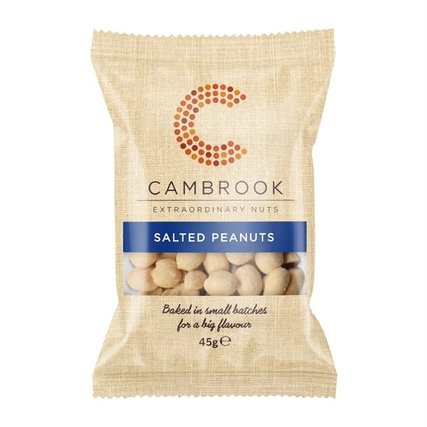 Cambrook Baked Salted Peanuts Snack Pack 45g (24 Pack) ka481