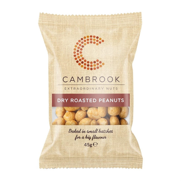 Cambrook Dry Roasted Peanuts Snack Pack 45g (24 Pack) ka482