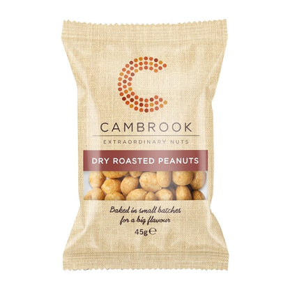 Cambrook Dry Roasted Peanuts Snack Pack 45g (24 Pack) ka482
