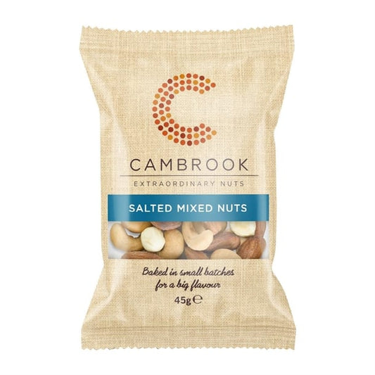 Cambrook Baked Salted Mixed Nuts Snack Pack 45g (24 Pack) ka485