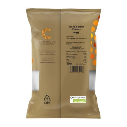Cambrook Baked & Salted Peanuts Bulk Pack 1kg ka491