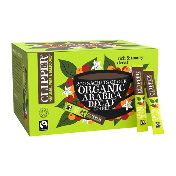 Clipper Fairtrade Organic Medium Roast Decaf Arabica Coffee Sachets ka509