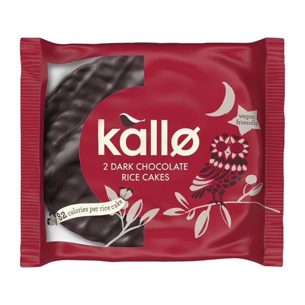 Kallo Dark Chocolate Topped Rice Cakes (30 Pack) ka516