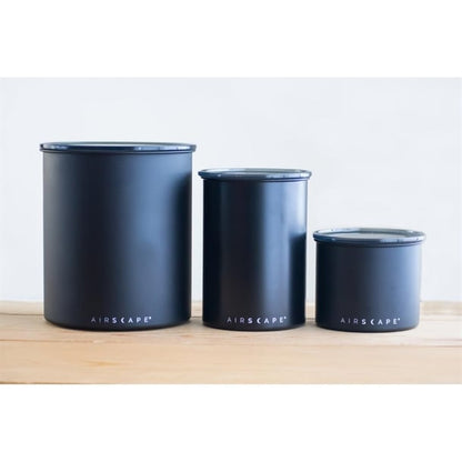 Airscape Large Coffee Bean Canister Black 1kg ka528