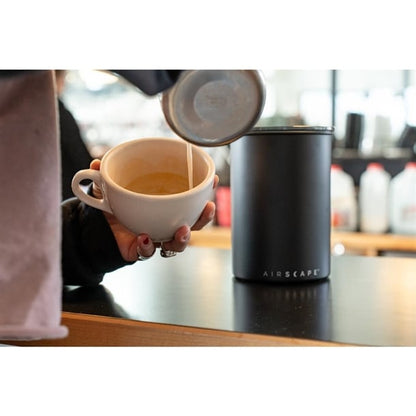 Airscape Large Coffee Bean Canister Black 1kg ka528