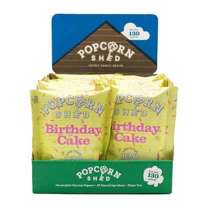 Popcorn Shed Birthday Cake Popcorn Snack Pack 24g (16 Pack) ka530