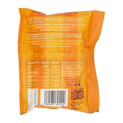 Popcorn Shed Butterscotch Popcorn Snack Pack 24g (16 Pack) ka532