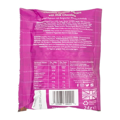 Popcorn Shed Pop N Choc Popcorn Snack Pack 24g (16 Pack) ka533