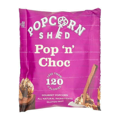 Popcorn Shed Pop N Choc Popcorn Snack Pack 24g (16 Pack) ka533