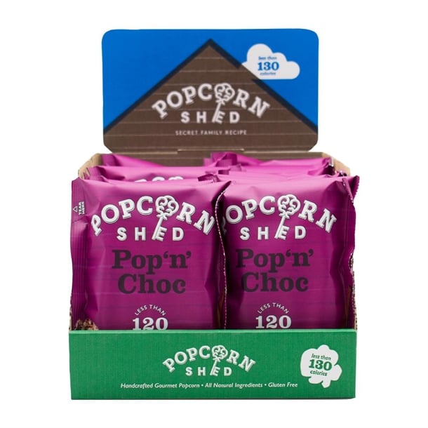 Popcorn Shed Pop N Choc Popcorn Snack Pack 24g (16 Pack) ka533