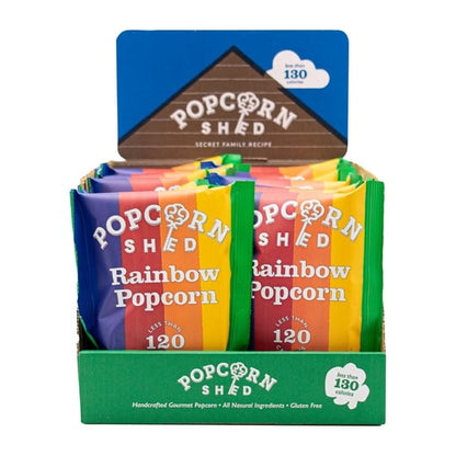 Popcorn Shed Rainbow Popcorn Snack Pack 24g (16 Pack) ka534