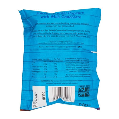 Popcorn Shed Salted Caramel Popcorn Snack Pack 24g (16 Pack) ka535
