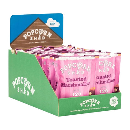Popcorn Shed Toasted Marshmallow Popcorn Snack Pack 24g (16 Pack) ka537
