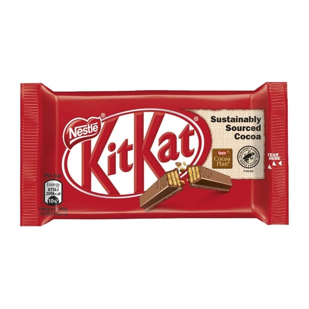 Nestle KitKat 4 Finger Chocolate Bars 41.5g (24 Pack) ka550