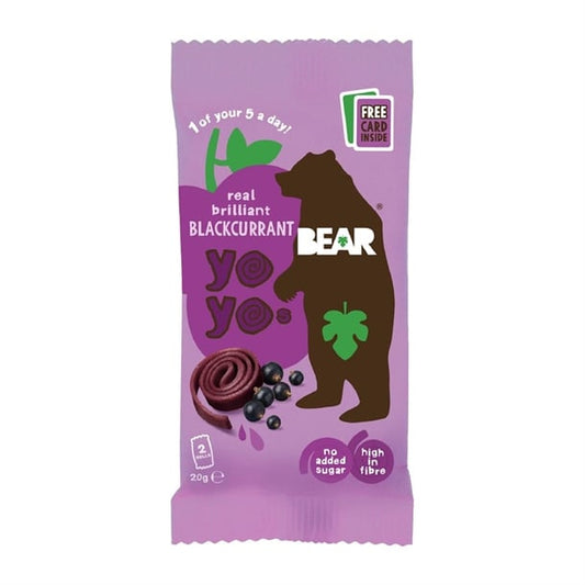 BEAR Yoyos - Blackcurrant 20g (18 Pack) ka628