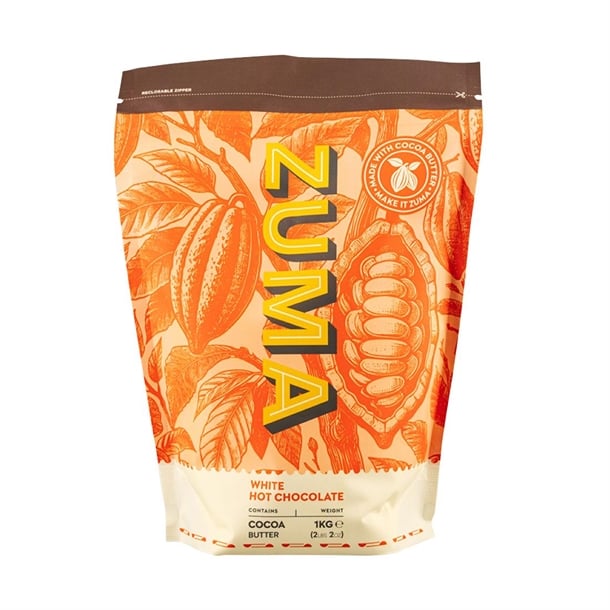 Zuma White Hot Chocolate Powder Pouch 1kg ka680