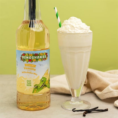 Dinoshakes Sugar Free Vanilla Milkshake Mix 1Ltr ka727