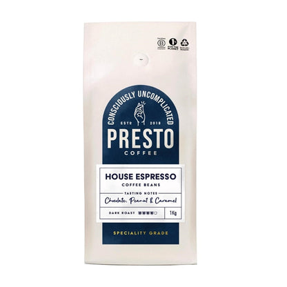 Presto Coffee House Espresso Coffee Beans 1kg ka730