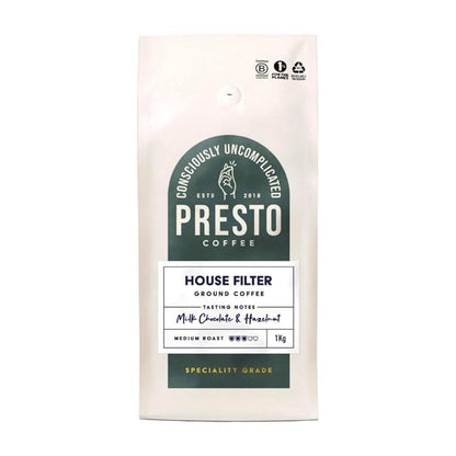Presto Coffee House Filter Ground Coffee 1kg ka732