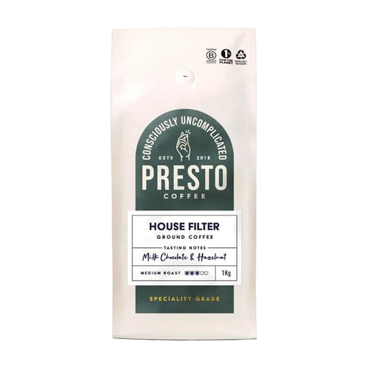 Presto Coffee House Filter Ground Coffee 1kg ka732