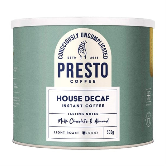 Presto Coffee House Decaf Instant Coffee 500g ka743