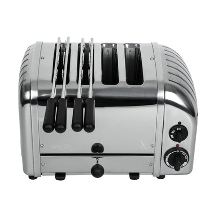 Dualit 2 x 2 Combi Vario 4 Slice Toaster Stainless 42174 l139