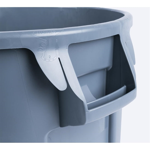 Rubbermaid BRUTE Container Grey 121Ltr l640