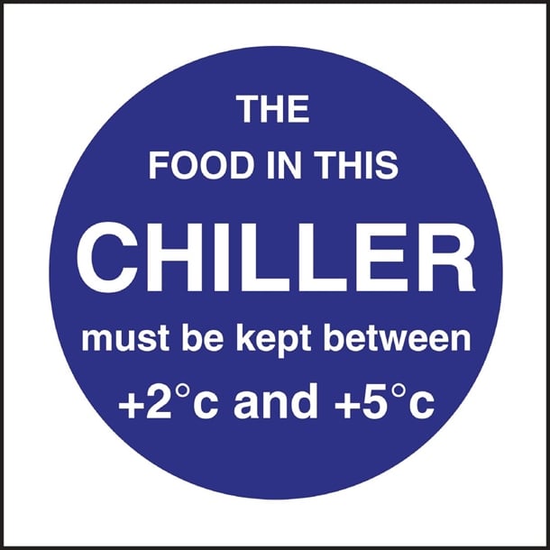 Vogue Food In This Chiller Sign l838