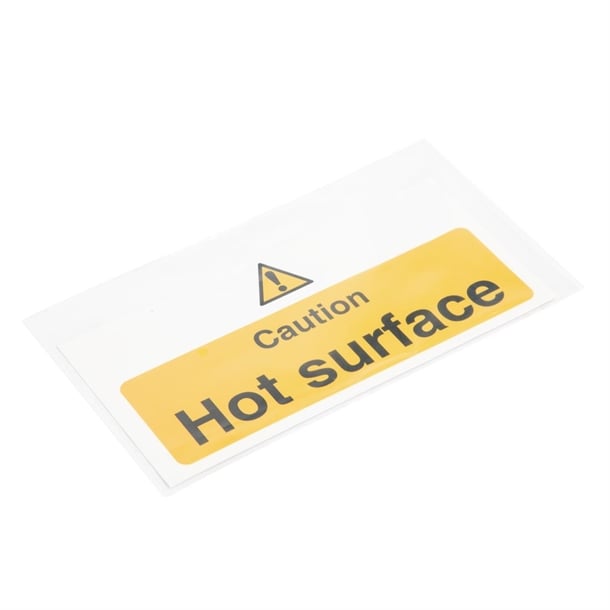 Vogue Caution Hot Surface Sign l848