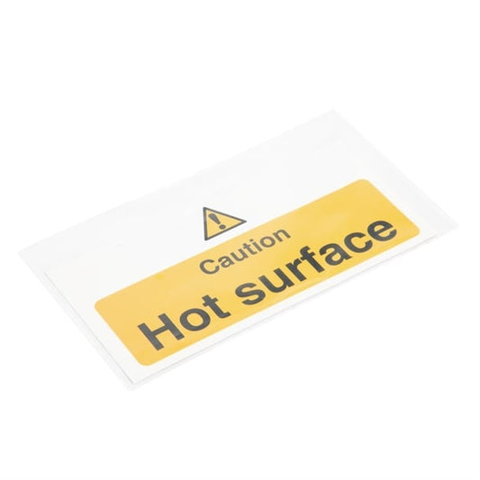 Vogue Caution Hot Surface Sign l848