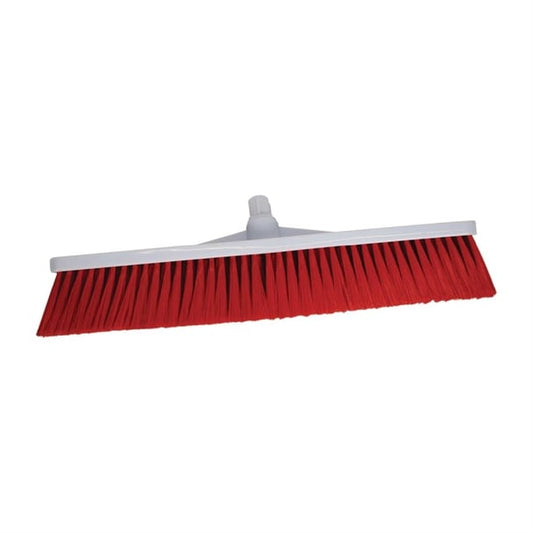 SYR Hygiene Broom Head Soft Bristle Red l868