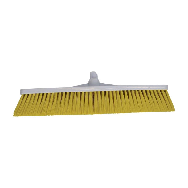 SYR Hygiene Broom Head Soft Bristle Yellow l871